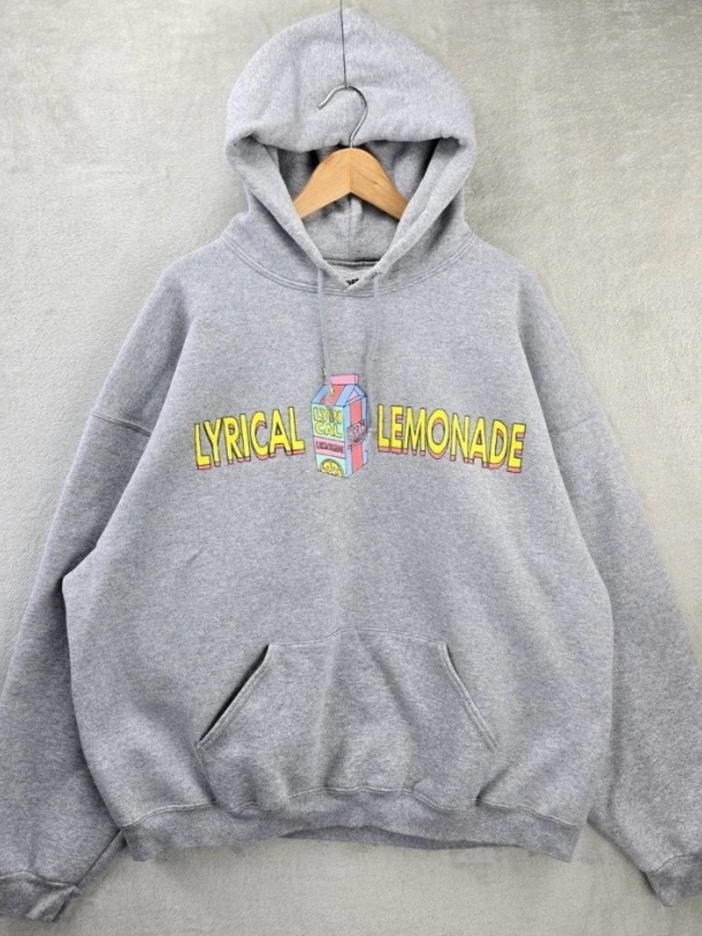 Nice Size XXL Heather Grey Lyrical Lemonade Hooded Sweatshirt